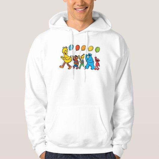Sesamstraat Vrienden | Partijballonnen Hoodie (Voorkant)