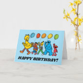 Sesamstraat Vrienden | Partijballonnen Kaart (Gele Bloem)