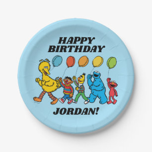 Sesamstraat Vrienden   Partijballonnen Papieren Bordje