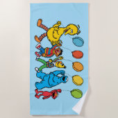 Sesamstraat Vrienden | Partijballonnen Strandlaken (Voorkant)