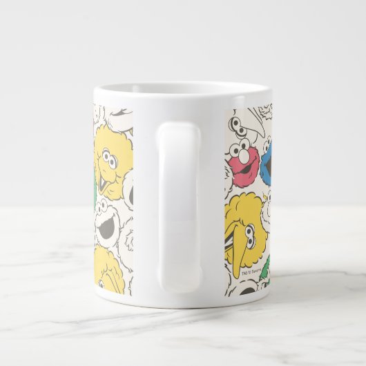 Sesamstraat Vrienden |  patroon met grote kop (Achterkant)