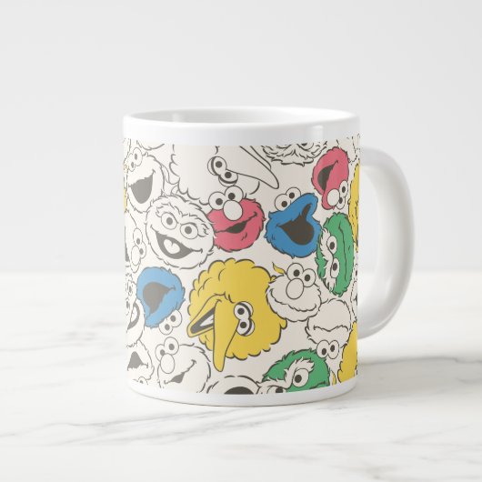 Sesamstraat Vrienden |  patroon met grote kop (Voorkant rechts)