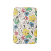 Sesamstraat Vrienden |  patroon met grote kop Badmat (Voorkant Verticaal)