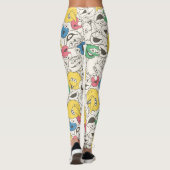 Sesamstraat Vrienden |  patroon met grote kop Leggings (Achterkant)