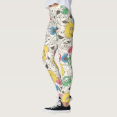 Sesamstraat Vrienden |  patroon met grote kop Leggings (Links)