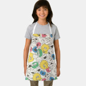 Sesamstraat Vrienden |  patroon met grote kop Schort (Insitu)