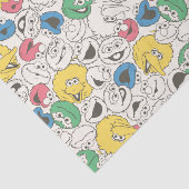 Sesamstraat Vrienden | patroon met grote kop Tissuepapier (Detail)