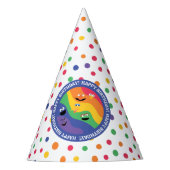 Sesamstraat Vrienden Rainbow Happy Birthday Feesthoedjes (Voorkant)