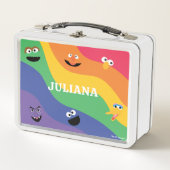 Sesamstraat Vrienden Rainbow Metal Lunchbox (Voorkant)