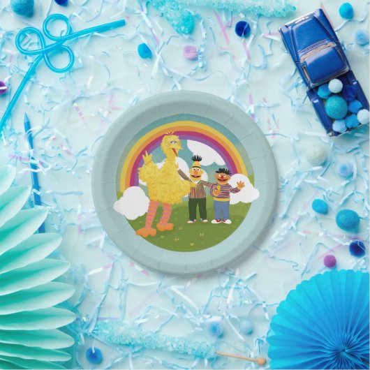 Sesamstraat Vrienden Rainbow Papieren Bordje (Feest)
