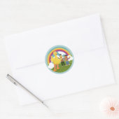  Sesamstraat Vrienden Rainbow Ronde Sticker (Envelop)