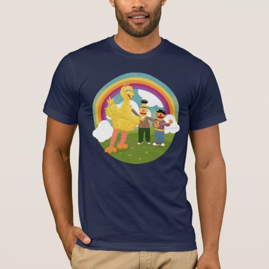  Sesamstraat Vrienden Rainbow T-shirt (Voorkant)