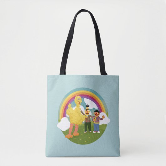 Sesamstraat Vrienden Rainbow Tote Bag (Voorkant)