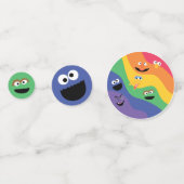 Sesamstraat Vrienden Regenboog Confetti (Voorkanten)