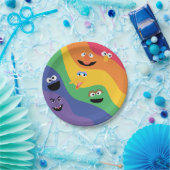 Sesamstraat Vrienden Regenboog Papier Bord (Feest)