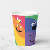 Sesamstraat Vrienden regenboog papier cup Papieren Bekers (Rechts)