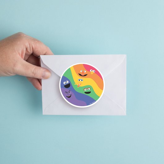 Sesamstraat Vrienden Regenboog Sticker