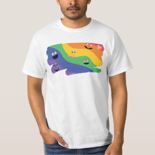 Sesamstraat Vrienden Regenboog T-shirt