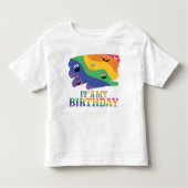 Sesamstraat Vrienden Regenboog Verjaardag Kinder Shirts (Voorkant)