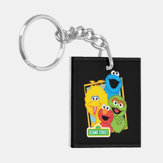 Sesamstraat Vrienden Sleutelhanger (Voorkant Links)