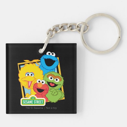 Sesamstraat Vrienden Sleutelhanger (Achterkant)