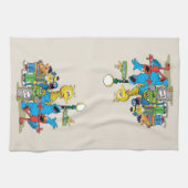  Sesamstraat Vrienden Theedoek (Horizontaal)