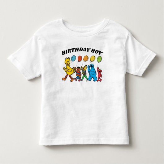 Sesamstraat Vrienden | Verjaardag jongen Verjaarda Kinder Shirts (Voorkant)