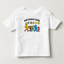 Sesamstraat Vrienden | Verjaardag Meisje Verjaarda Kinder Shirts