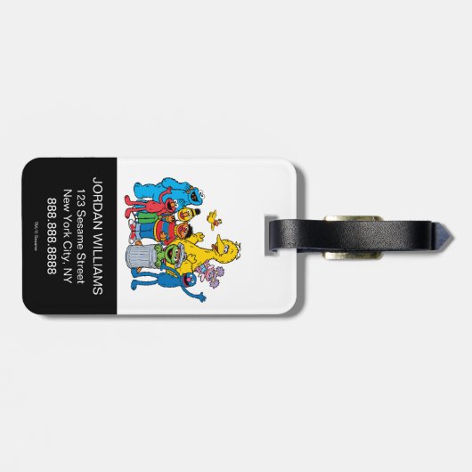 Sesamstraat Vrienden Wachten Bagagelabel (Achterkant horizontaal)