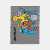 Sesamstraat Vrienden Wachten Fleece Deken (Voorkant)