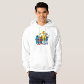Sesamstraat Vrienden Wachten Hoodie (Voorkant volledig)