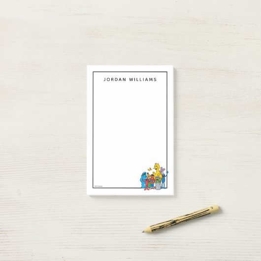 Sesamstraat Vrienden Wachten Post-it® Notes (Op bureau)