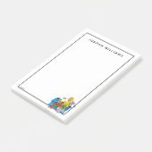 Sesamstraat Vrienden Wachten Post-it® Notes (Schuin)
