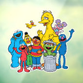 Sesamstraat Vrienden Wachten Raamsticker (Vel 3)