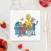 Sesamstraat Vrienden Wachten Servet (Insitu)