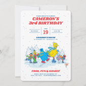 Sesamstraat | Winter Birthday Kaart (Voorkant)