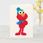 Sesamstraat | Winter Elmo Kaart (Gele Bloem)