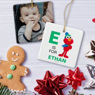 Sesamstraat   Winter Elmo Keramisch Ornament