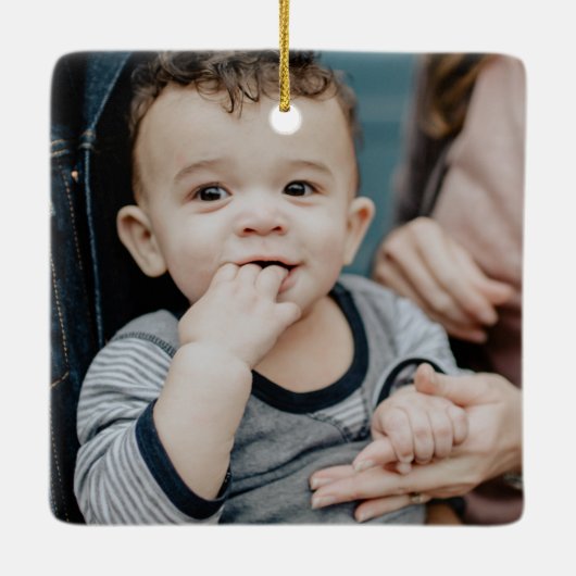 Sesamstraat | Winter Elmo Keramisch Ornament (Achterkant)