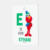 Sesamstraat | Winter Elmo Metalen Ornament (Voorkant links)