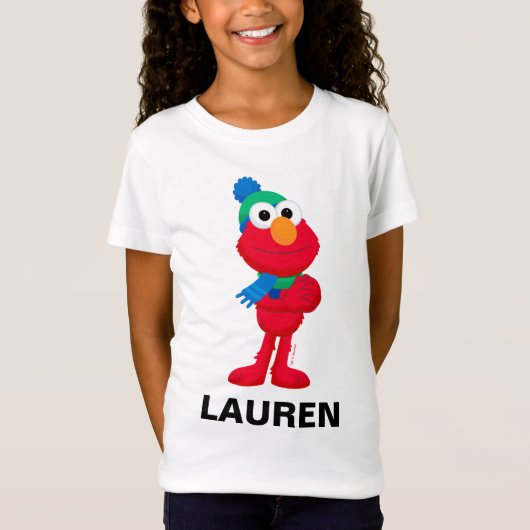 Sesamstraat | Winter Elmo T-shirt (Voorkant)