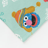 Sesamstraat Winter Pattern Fleece Deken (Hoek)