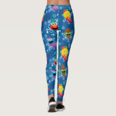 Sesamstraat Winter Sneeuwvlok Patroon Leggings (Achterkant)