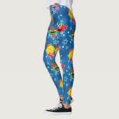 Sesamstraat Winter Sneeuwvlok Patroon Leggings (Links)