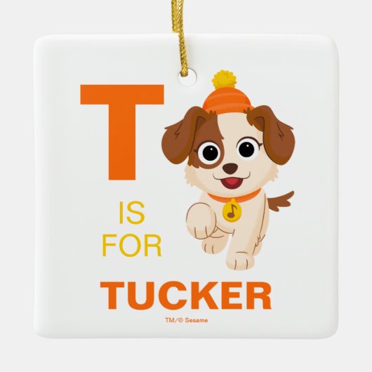 Sesamstraat | Winter Tango Keramisch Ornament (Voorkant)