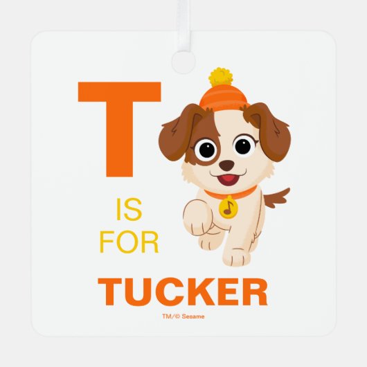 Sesamstraat | Winter Tango Metalen Ornament (Voorkant)