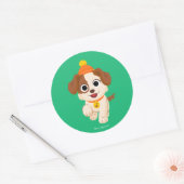 Sesamstraat | Winter Tango Ronde Sticker (Envelop)