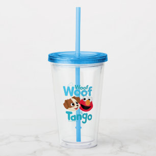Sesamstraat   Wof Wof Woof Het is Tango & Elmo Acryl Drinkbeker