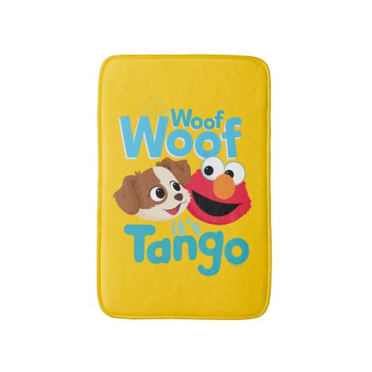 Sesamstraat | Wof Wof Woof Het is Tango & Elmo Badmat (Voorkant Verticaal)