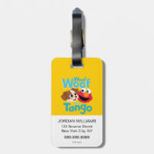 Sesamstraat | Wof Wof Woof Het is Tango & Elmo Bagagelabel (Achterkant verticaal)